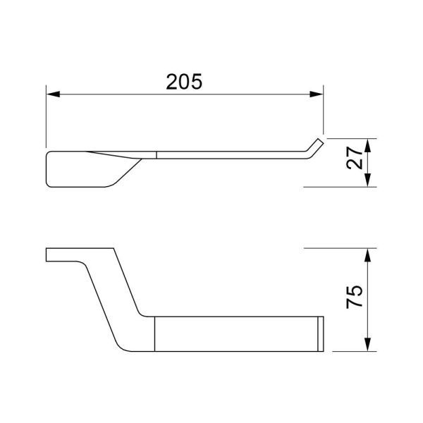 Держатель для туалетной бумаги ART&MAX GINA AM-G-2735A, Хром