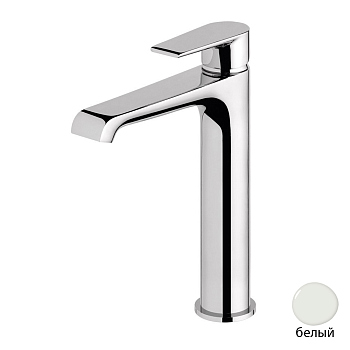 NAUTIC-LC-BIO Смеситель для накладных раковин, с донным клапаном, исполнение белый матовый