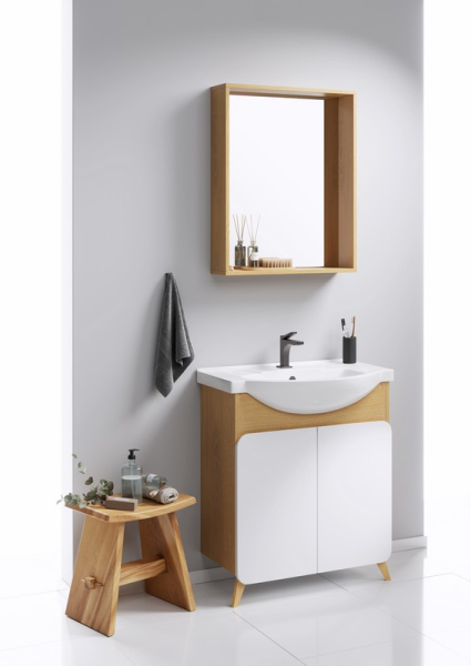 Зеркало AQWELLA в раме 60х75 см, BAS0207DZ