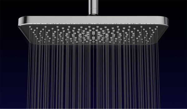Душевой комплект Vincea VSFW-321MT1GM встраиваемый, термостат, двухрежимный, вороненая сталь