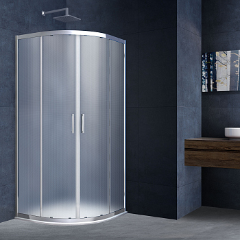 Душевой уголок Vincea Alhpa VSQ-3AL900MT, 900*900, хром, стекло текстурное