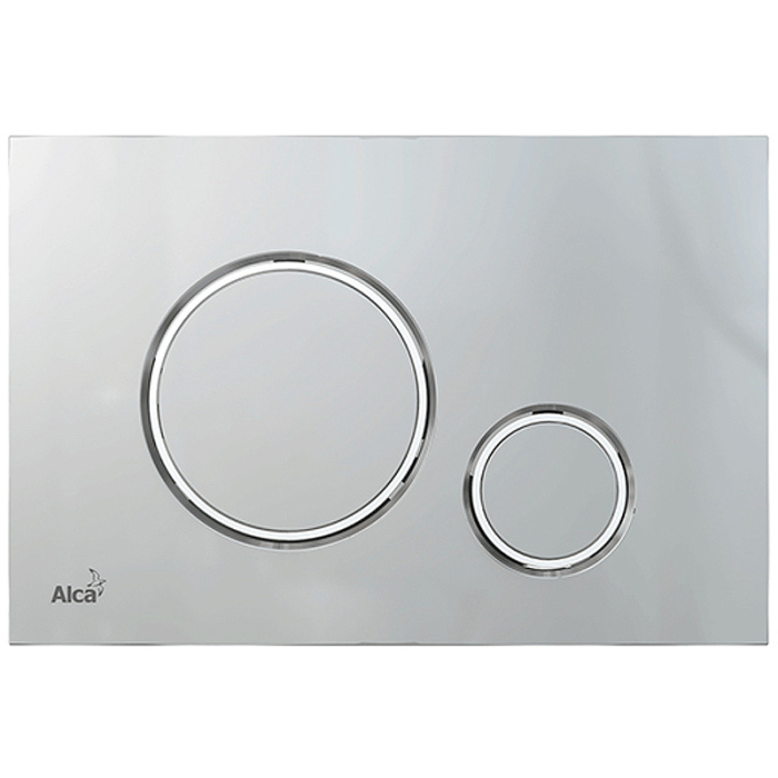Кнопка смыва AlcaPlast THIN M772 хром матовый / хром глянцевый