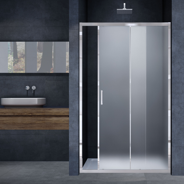 Душевая дверь Vincea Alpha VDS-3AL140MT, 1400, хром, стекло текстурное