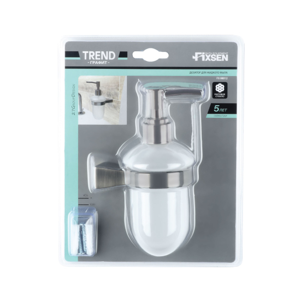 Дозатор FIXSEN для жидкого мыла TREND GRAPHITE (FX-98012)