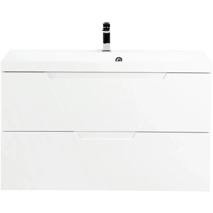 Belbagno База под раковину подвесная с двумя выкатными ящиками с доводчиками, VITTORIA-1000-2C-SO-BL