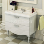 Тумба-умывальник Comforty "Монако-100" белый с раковиной Comforty 3310