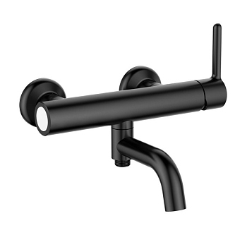 ECO-VD-NOP Смеситель для ванны и душа, чёрный матовый