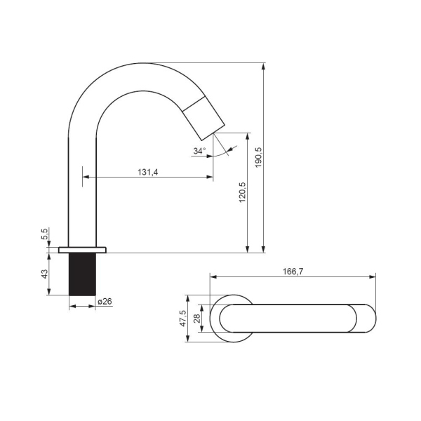 Смесители для раковины Damixa Scandinavian Pure, 360290000