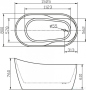 Акриловая ванна BelBagno BB301