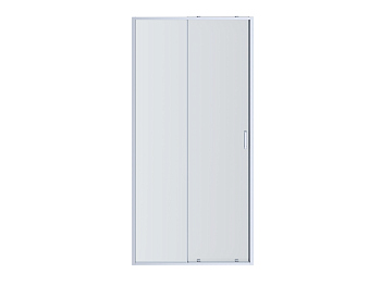 Душевая дверь Aquatek AQ ARI RA 12020BL двухэлементная, 120x200 профиль черный, стекло прозрачное