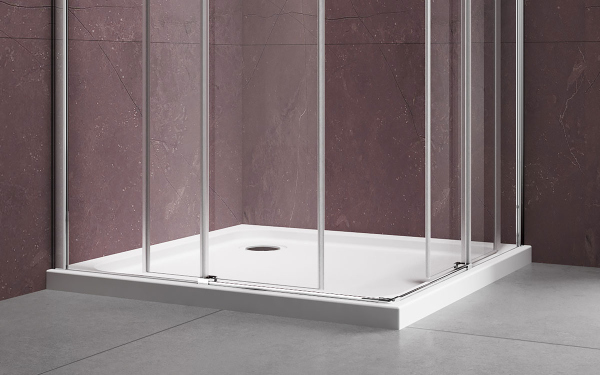 Душевой уголок Vincea Dice VSS-4D900CL, 900*900, хром, стекло прозрачное