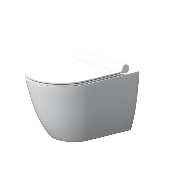 Унитаз подвесной без ободка с сиденьем микролифт Damixa Apollo, DX22C1700SC