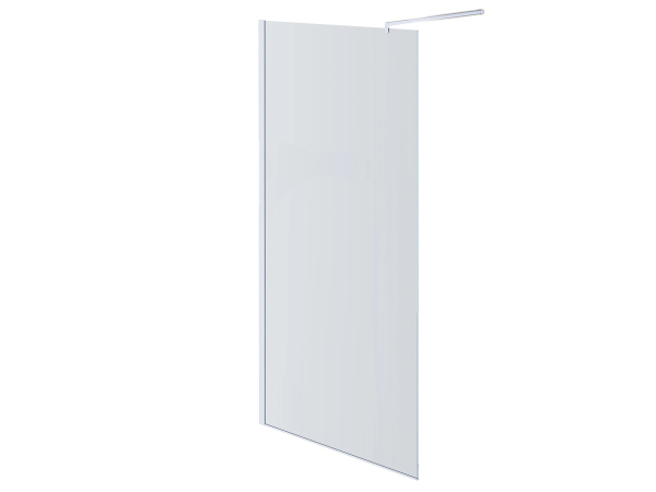 Душевая перегородка Aquatek AQ WIW 10020BL с держателем 100x200 профиль черный, стекло прозрачное