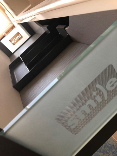 Тумба с раковиной Smile Ибица 90 белая, фурнитура золото