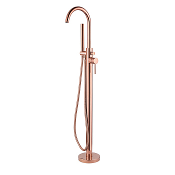 Смеситель ABBER Wasser Kreis AF8115RGN напольный для ванны, розовое золото