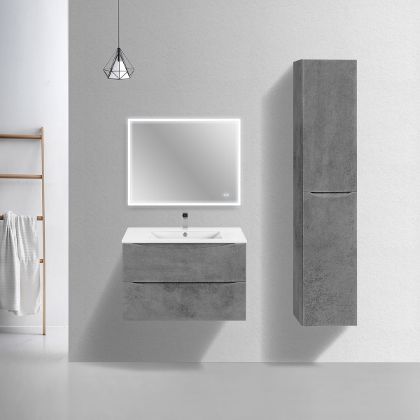 Тумба без раковины Vincea Mia Slim 800 подвесная, Beton, VMC-2MC800S1BT