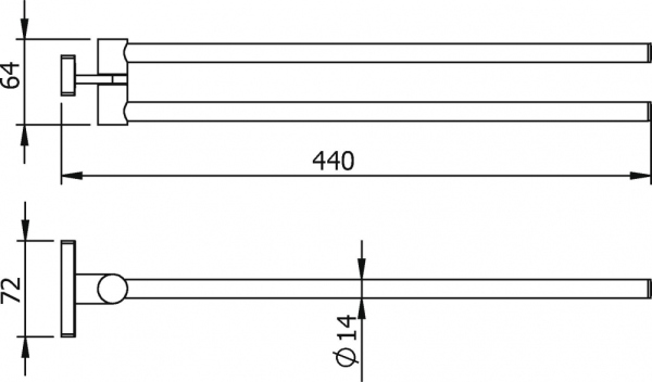 Полотенцедержатель Langberger Alster 10908A