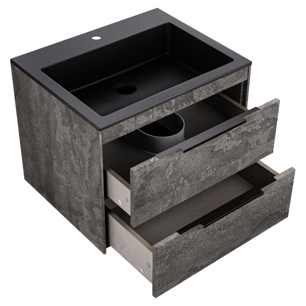 Тумба без раковины Vincea Chiara 2D 600 подвесная, G.Stone, VMC-2C2600GS