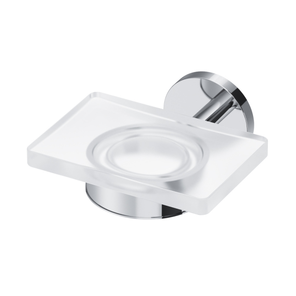 Стеклянная мыльница с настенным держателем, хром AM.PM X-Joy, A85A34200