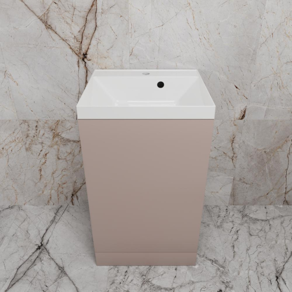 Тумба без раковины напольная "МОНО 50", санд пудровый, ЛС-00002453