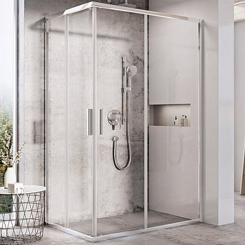 BLSRV2K-100 блестящий+Transparent, дверь для комбинации с дверью