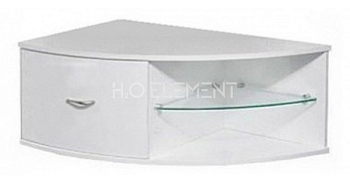 Тумба под раковину Акватон Корнер (1A004701KR01L) левосторонняя, белая