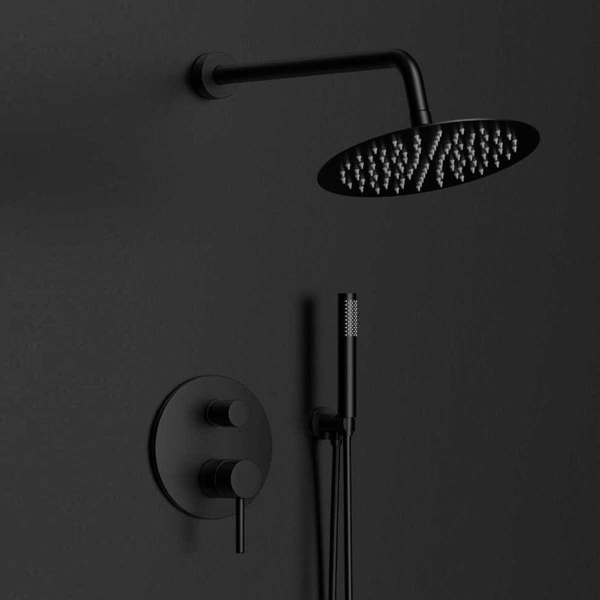 Душевой комплект Vincea Desire VSFW-1D1MB, встраиваемый, 2 режима, черный
