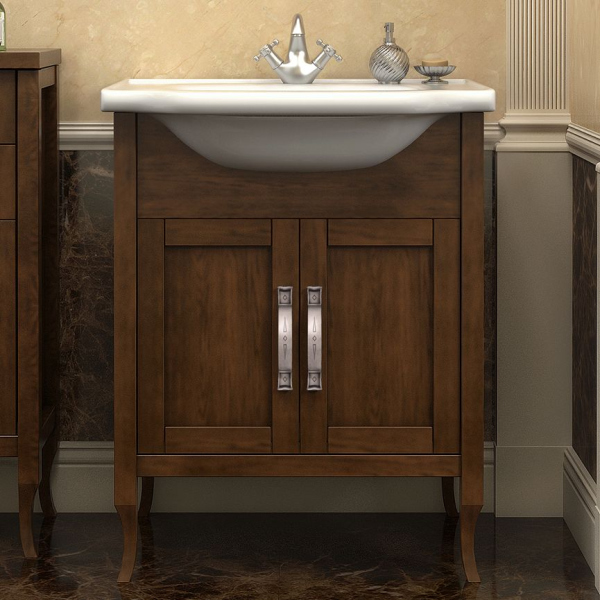 Тумба с раковиной Opadiris Мираж 65 светлый орех