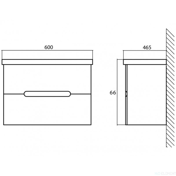Тумба с раковиной Belbagno LUXURY, LUXURY-600-2C-SO-TL+ 12060-KL (готовый набор)