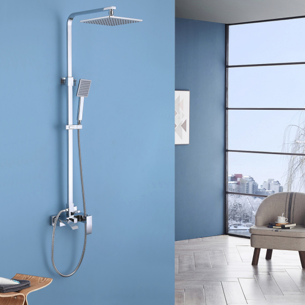 Душевая стойка ABBER Wasserfall AF8616L с изливом, хром