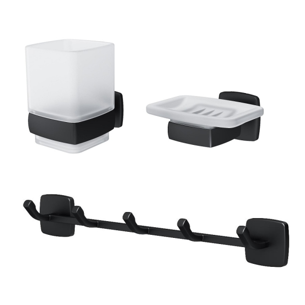 Набор аксессуаров для зоны красоты, черный AM.PM Gem, AK90B1903B