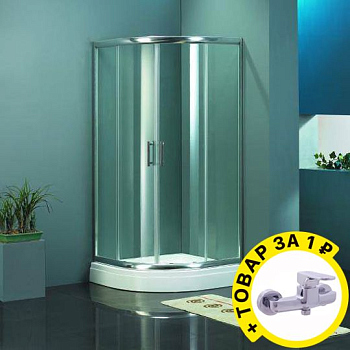 Душевой уголок RIHO HAMAR Quadrant 90x90 R55, GR33200 полукруглая