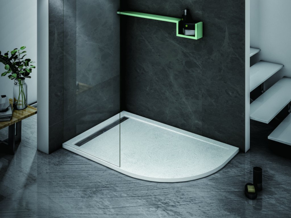 TRAY-AS-RH-100/80-30-W-L Поддон из искусственного мрамора