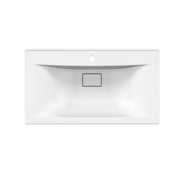 Раковина Vincea VCB-3M800W из искуственного камня, цвет белый