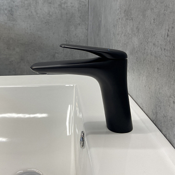 COMFORTY. Смеситель для раковины, картридж 35 мм, черный матовый, FC074A-CMT