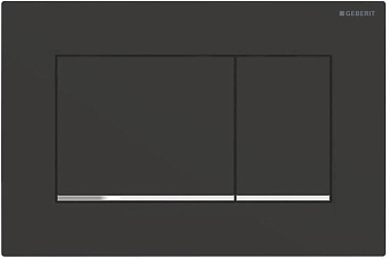 Кнопка смыва Geberit Sigma 30 115.883.14.1 черный матовый / хром глянцевый