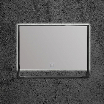 Зеркало Armadi Art Vallessi 80 антрацит, подсветкой