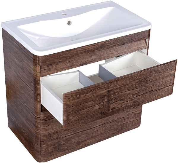 Тумба для комплекта Style Line Атлантика 80 Люкс Plus, напольная, старое дерево