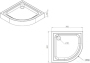 Поддон для душа AM.PM Gem W90T-401-080W 80x80