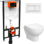 Комплект унитаз Vitra Zentrum 9012B003-7206 с инсталляцией