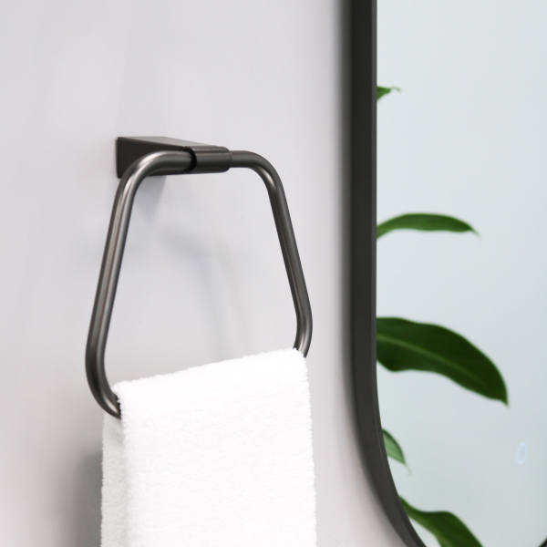 Зеркало FIXSEN с подсветкой LED овальное 50х100 см графит (FX-3100F)