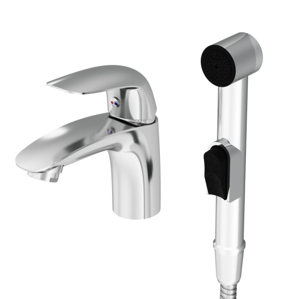 Смеситель для раковины, с гигиеническим душем Damixa Eclipse, 310300001