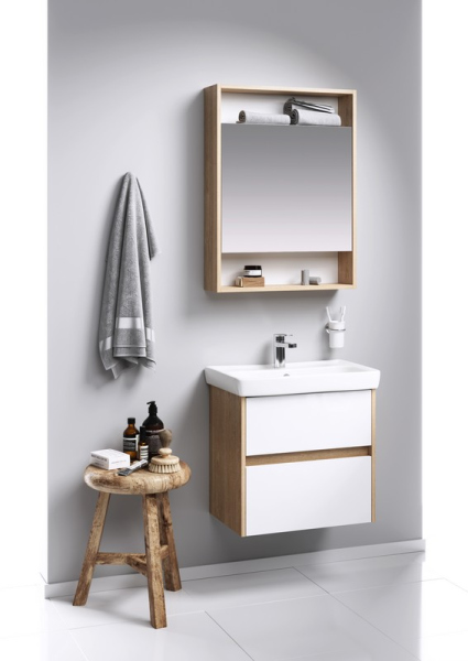 Зеркальный шкаф AQWELLA 60см., SIT0406DB