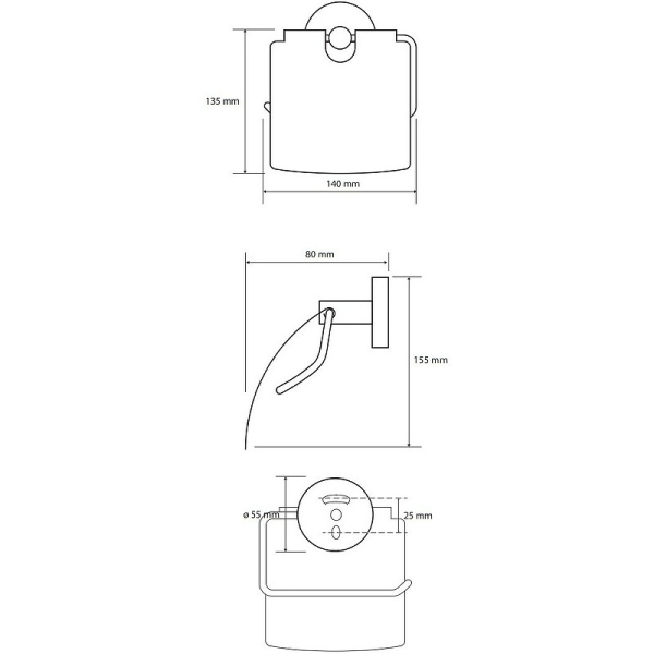 GRAPHIT: Держатель для бумаги с крышкой