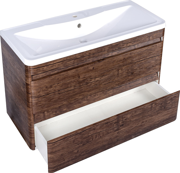 Тумба для комплекта Style Line Атлантика 100 Люкс Plus, подвесная, старое дерево