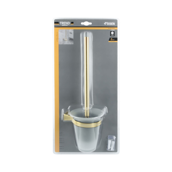 Ерш FIXSEN для туалета TREND GOLD (FX-99013)