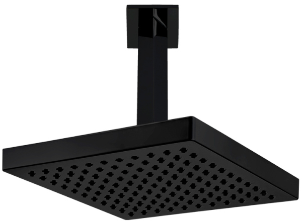 102145032C1EX квадратный TIERA  верхний душ 200x200мм матовый черный