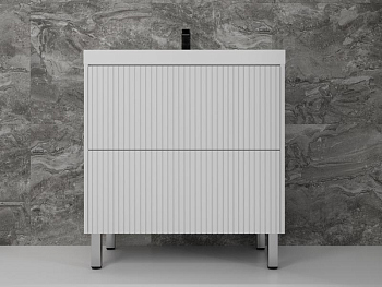 Тумба без раковины напольная Style Line "Стокгольм 80", (2 ящ.) белый, PUSH, ЛС-00002335