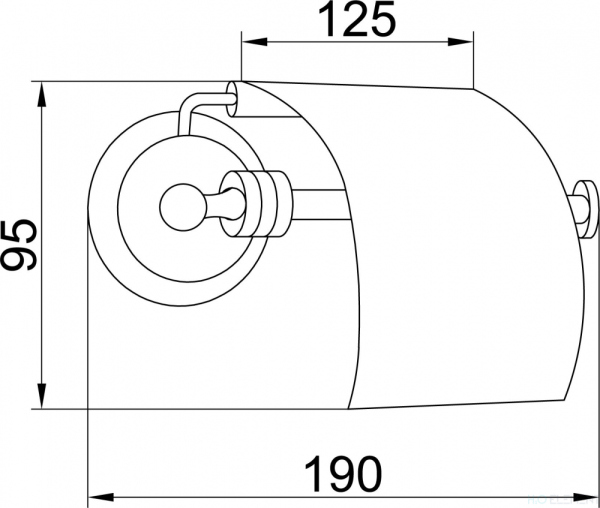 Держатель туалетной бумаги Boheme Hermitage Bronze 10320