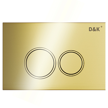 Клавиша смыва D&K Bayern, золото глянец (DB1529007.2)